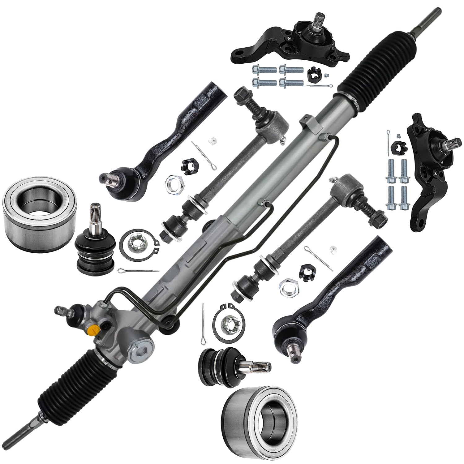 Amazon.com: Detroit Axle - Front 11pc Rack and Pinion Kit for 04